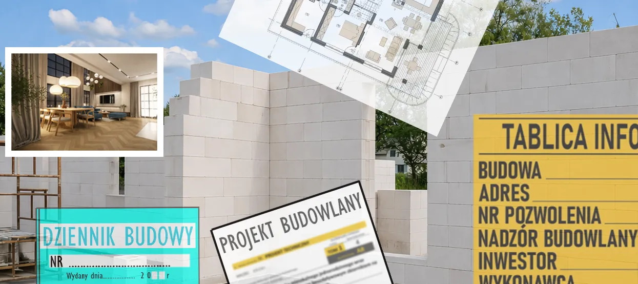 Projekt wnętrz analizowany na etapie budowy domu