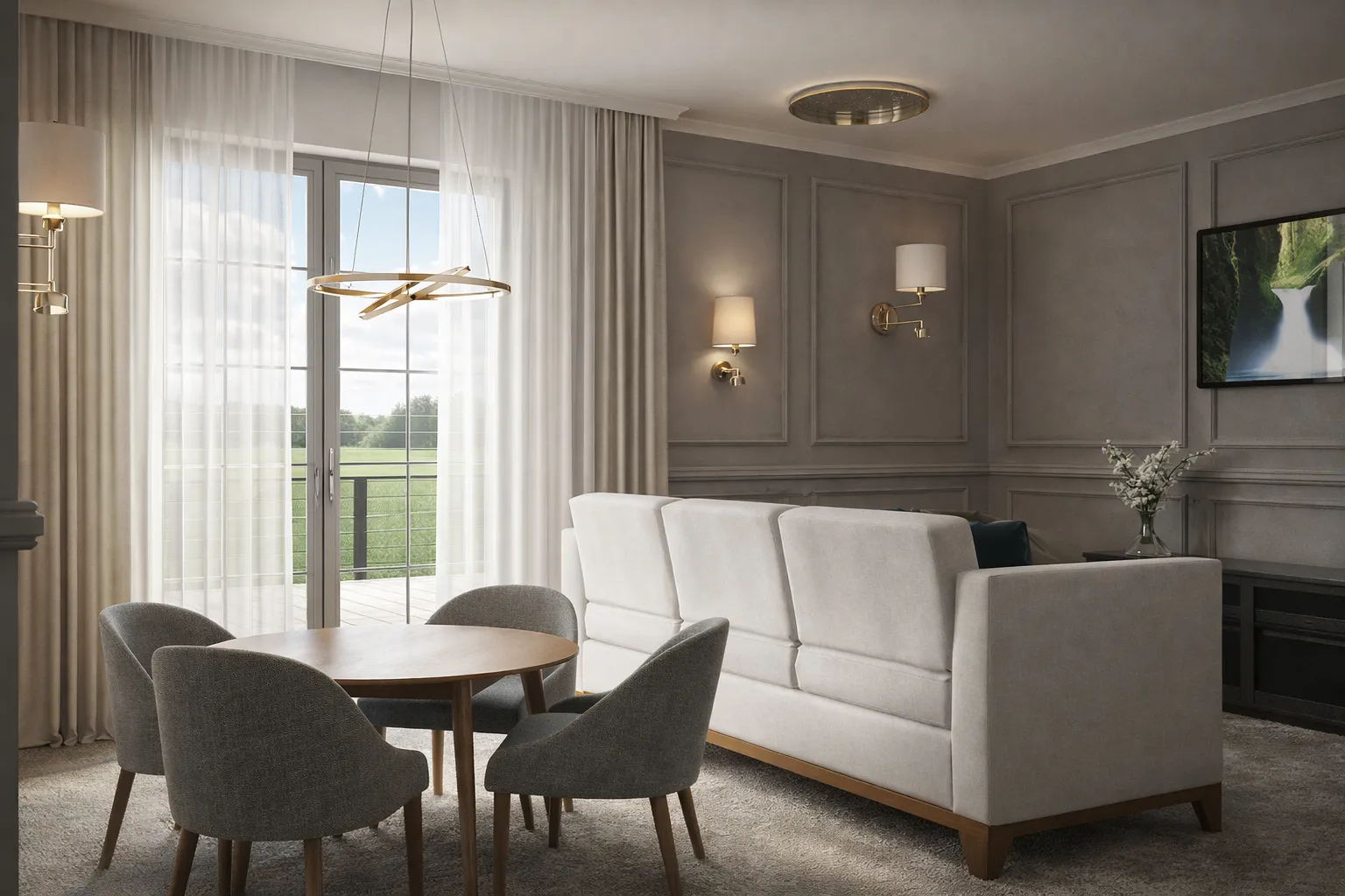 Projekt wnętrza hotelu – lobby (przestrzeń komercyjna) | Śląsk